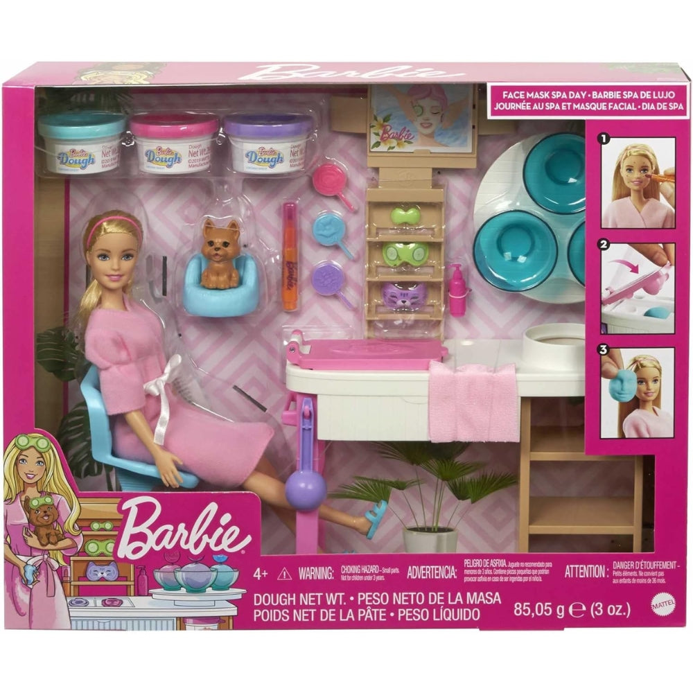 Barbie Spa de Lujo Muñeca y set de Juegos 4+