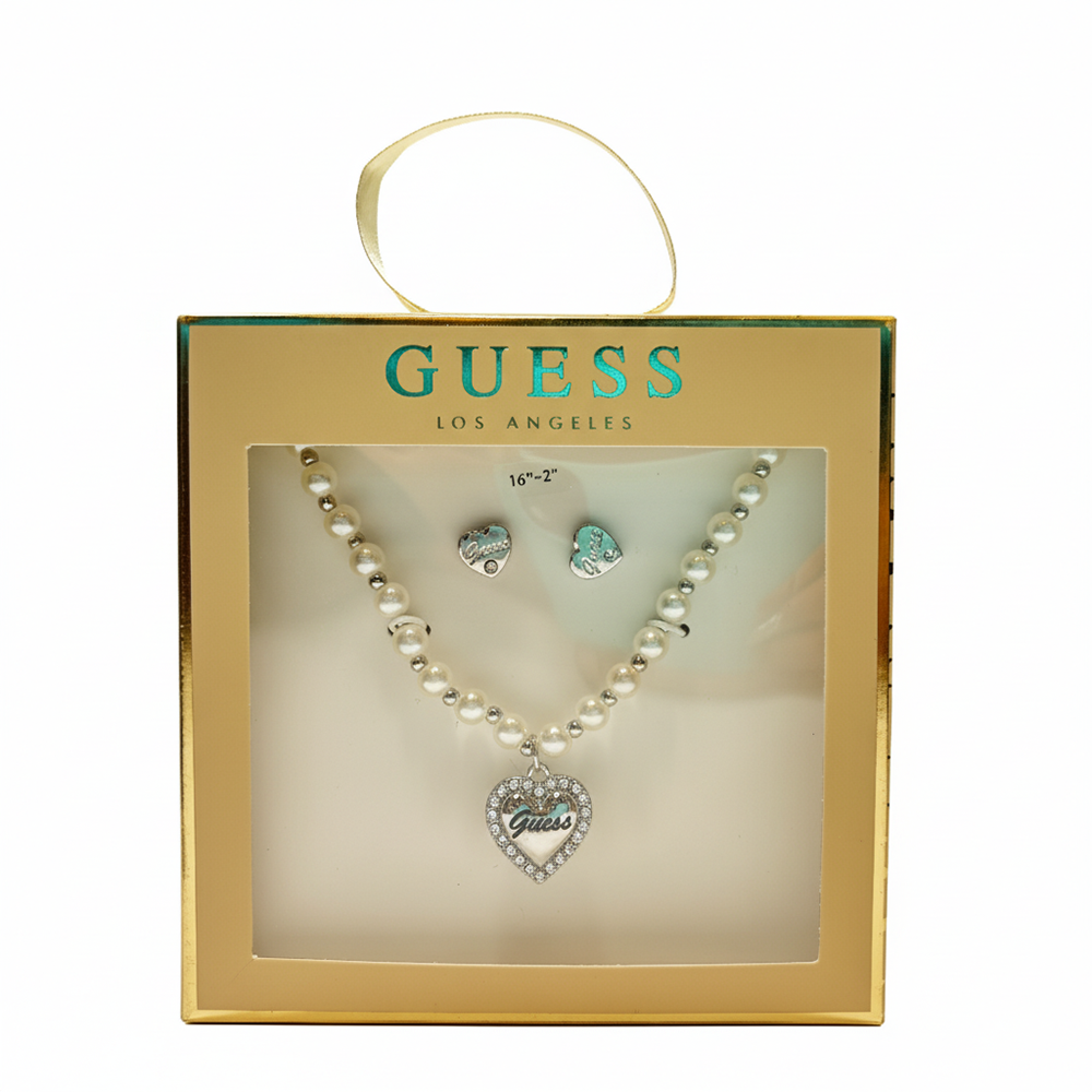 Guess Set De Pulsera Y Zarcillos