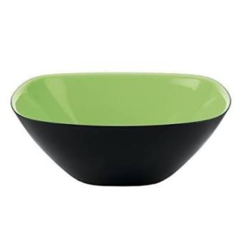 Guzzini Plato Contenedor Bicolor Verde-Negro 20Cm