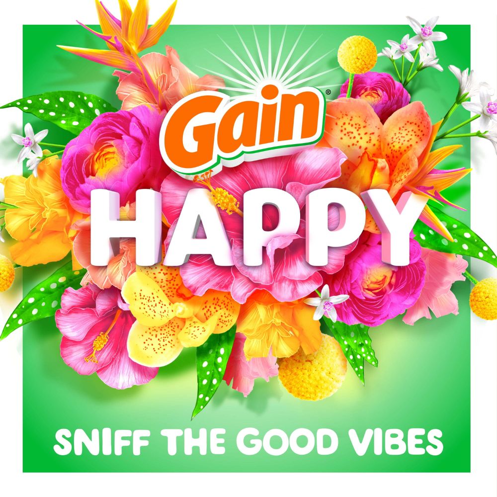 Gain Detergente Happy Hibiscus Hula Scent Booster 345g