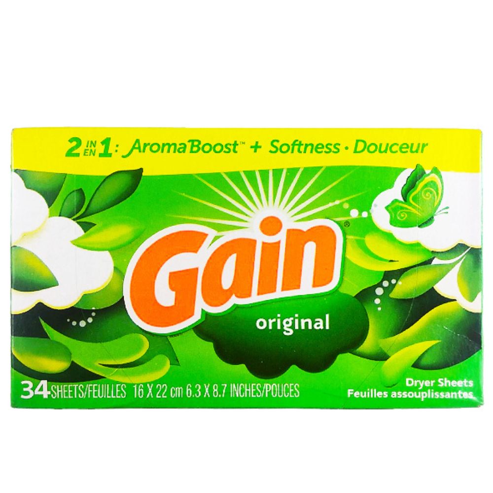 Gain Original 2en1 Aroma Boost+Softness Douceur 34 Sheets