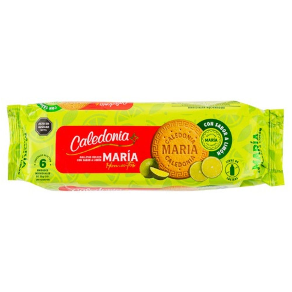 Galleta Maria Caledonia Limón 6 Und 150 grs