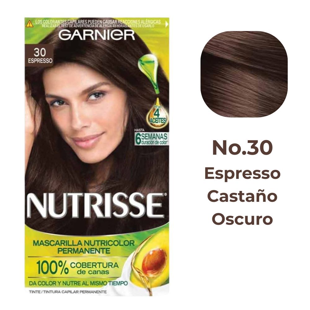 Garnier Tinte Nutrisse 30 Espresso - Castaño Oscuro