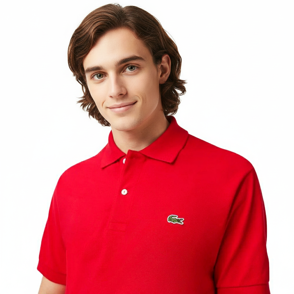 Lacoste Chemise Rojo Para Caballero