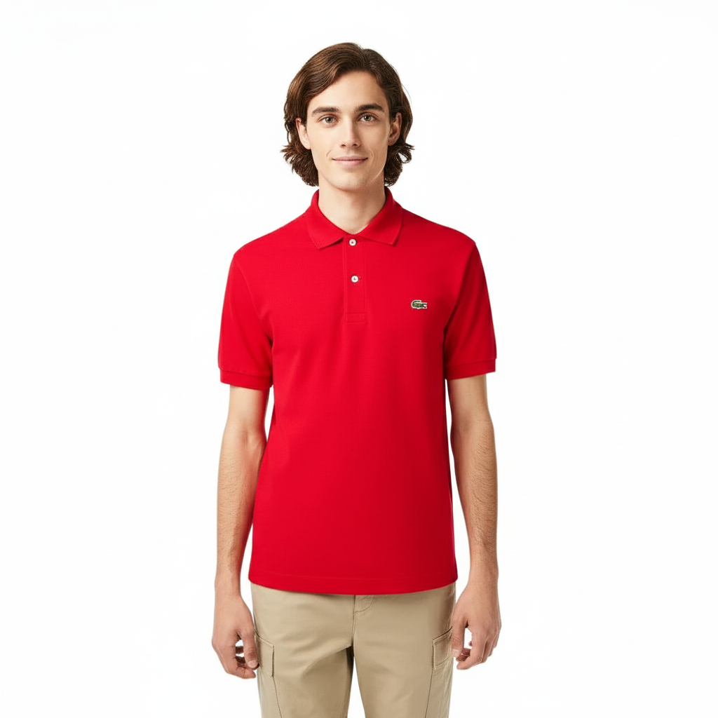 Lacoste Chemise Rojo Para Caballero