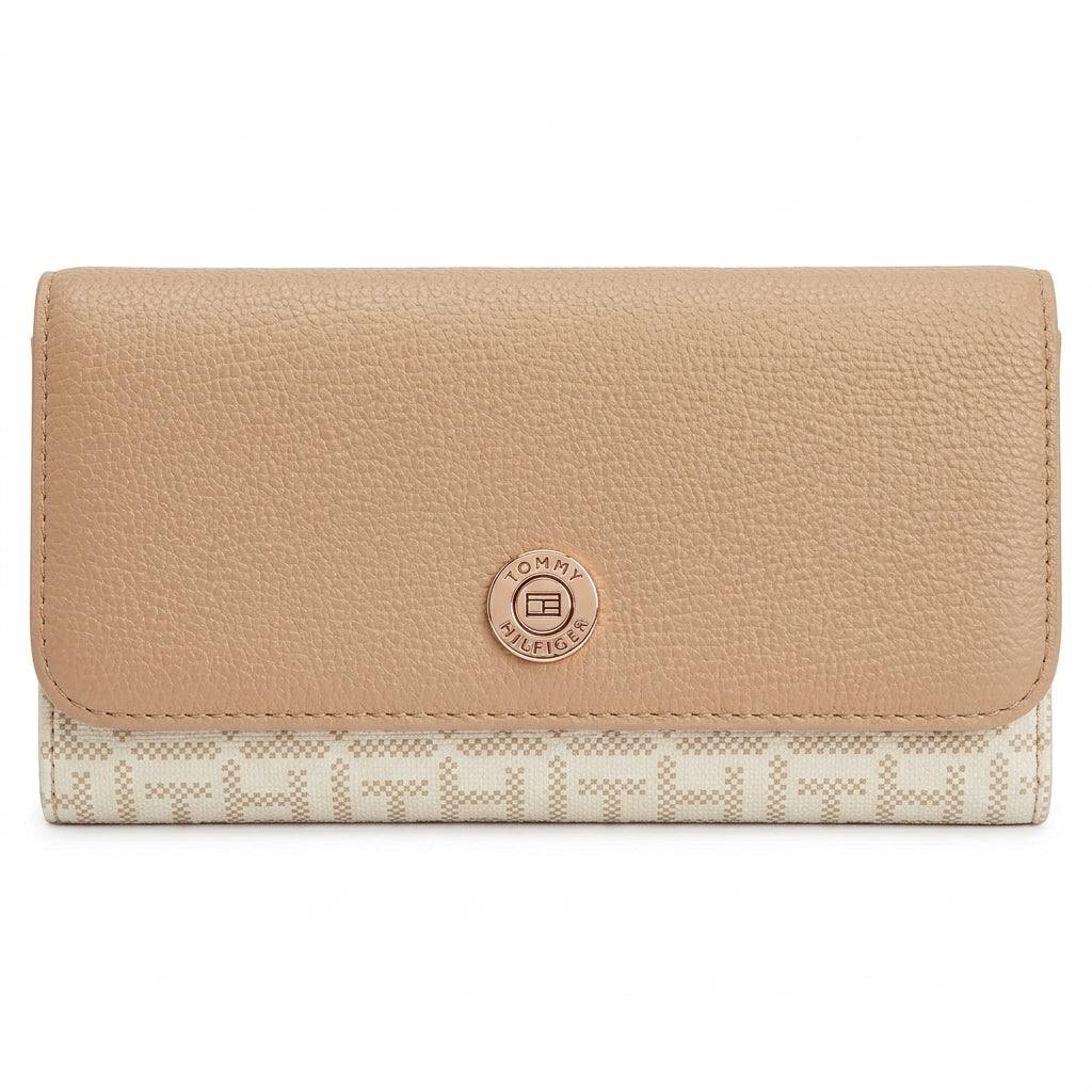 Tommy Hilfiger Monedero Cream Monogram