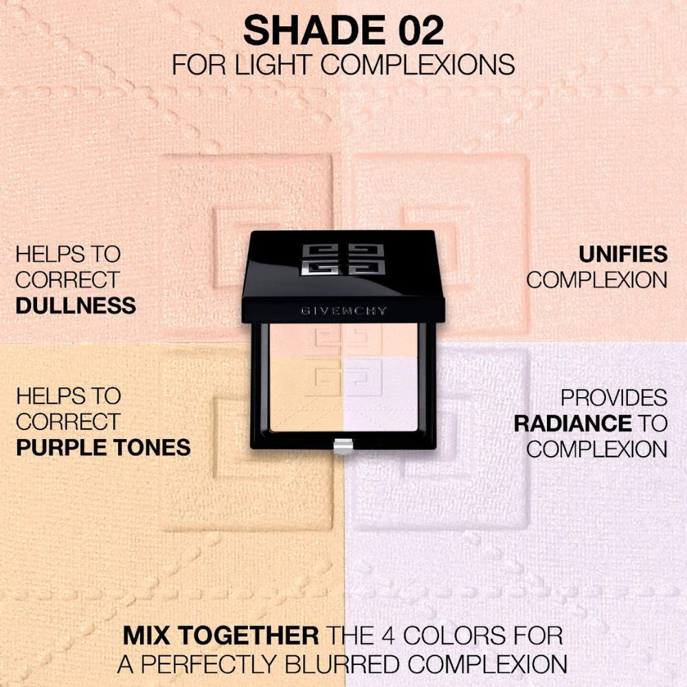 Givenchy Prisme Libre 4-Color Pressed Powder N*02 Satin Blanc 7g
