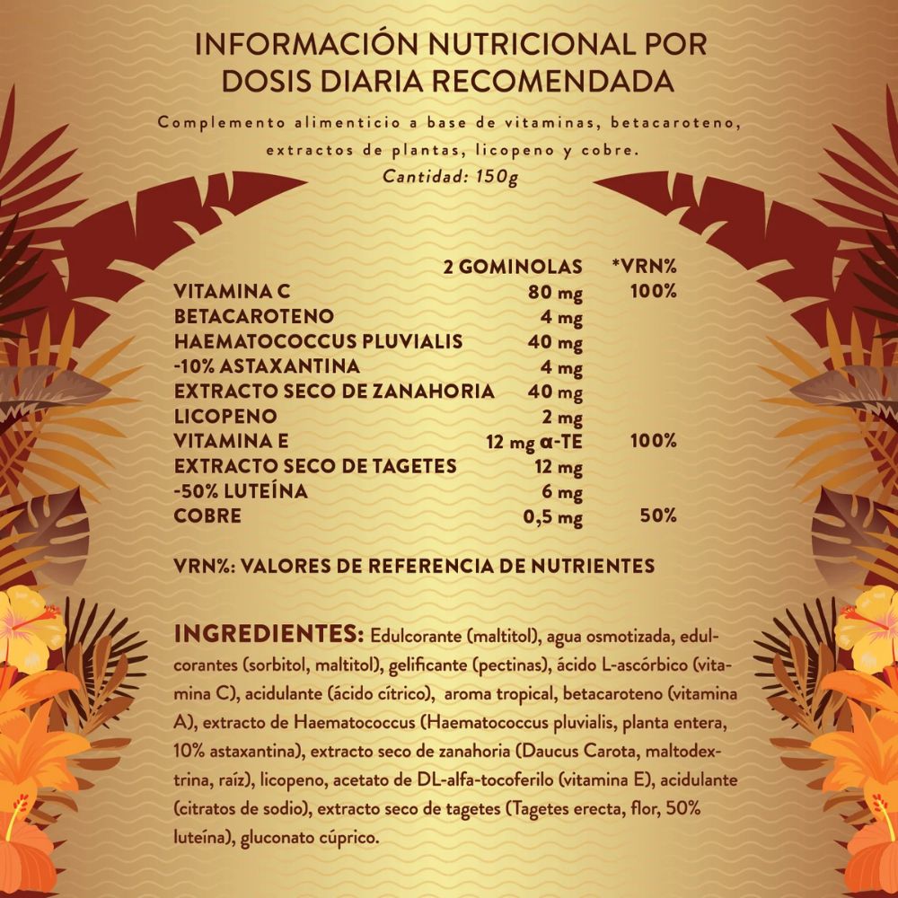 Gomicare Sunny Beauty Sabor Fruta Tropical 60 Und