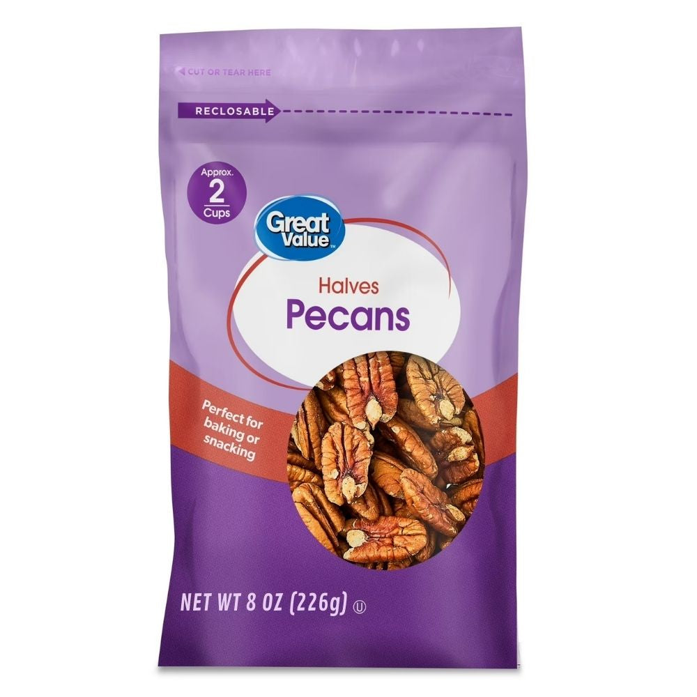 Great Value Halves Pecans 226gr