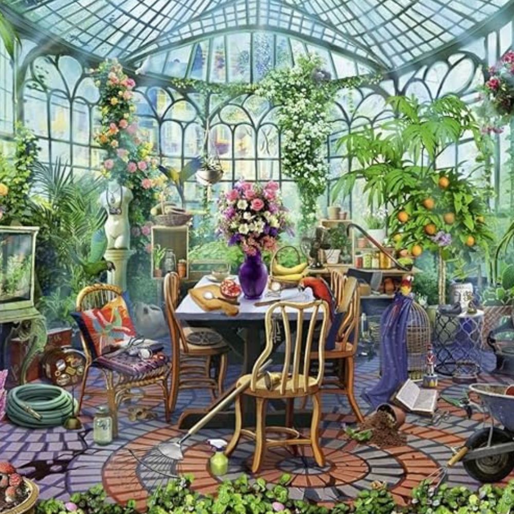 Ravensburger Rompecabezas Greenhouse Mornings 500 Piezas