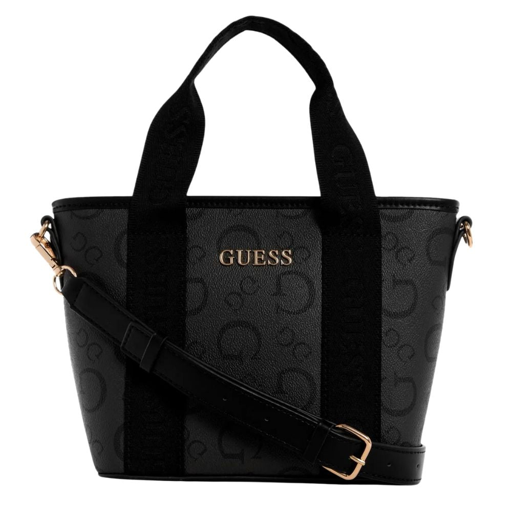 Guess Cartera Astra Enlarged Logo Mini Tote Coal