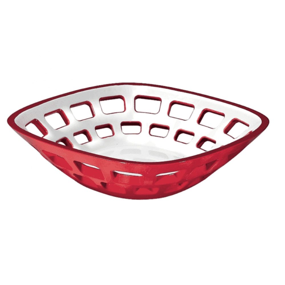 Guzzini Cesta Para Pan Bicolor Clear Red