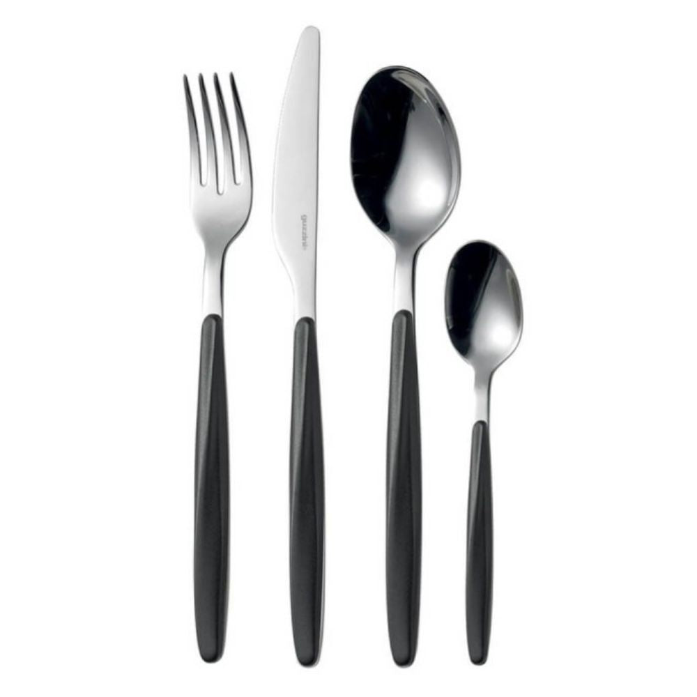 Guzzini Set De Cubiertos My Fusión 24 Pzas Color Black