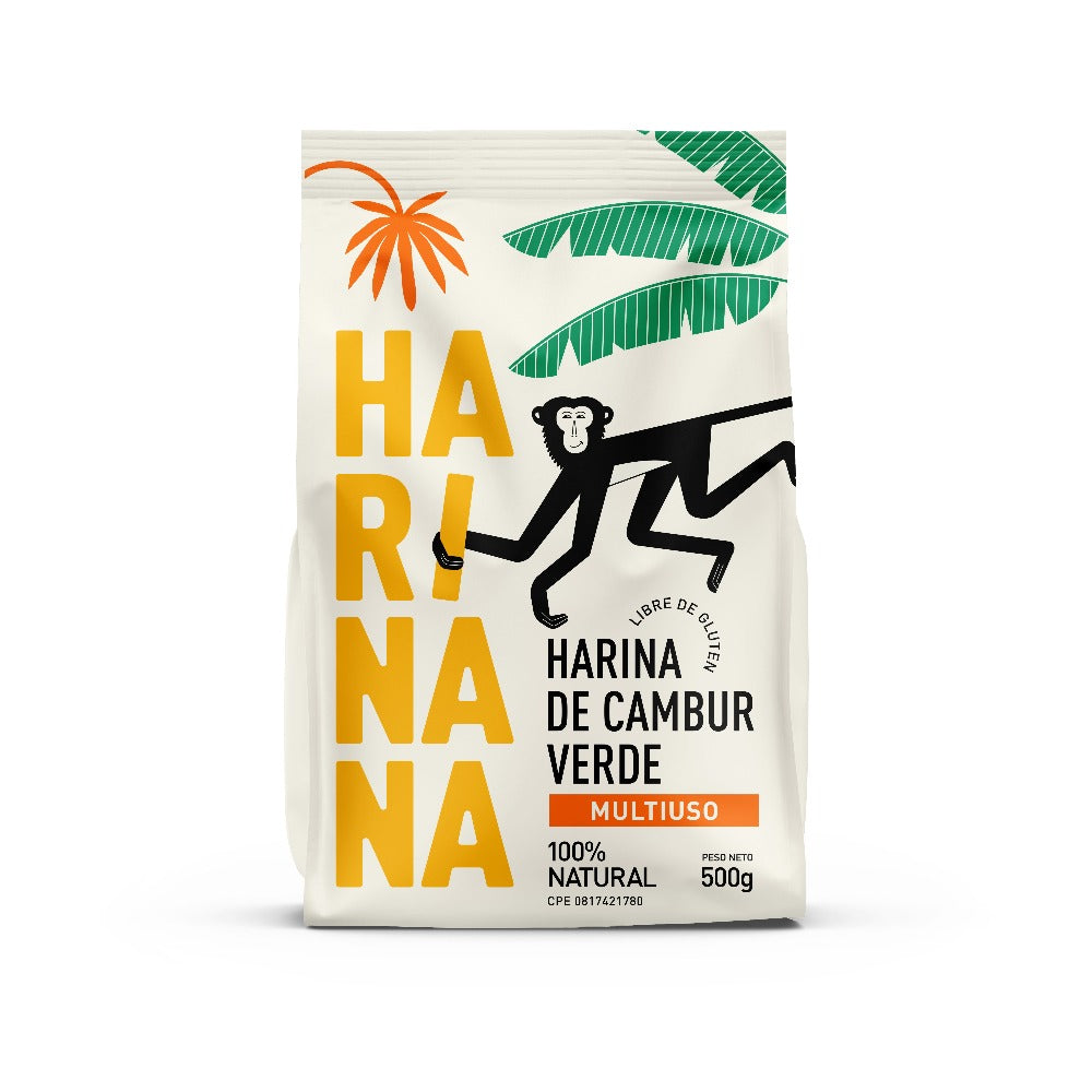 Harina de Cambur Verde Harinana 100% Natural 500grw