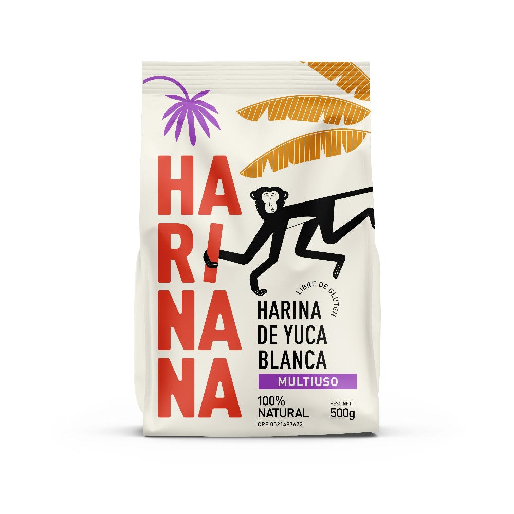 Harina de Yuca Blanca Harinana 100% Natural 500gr