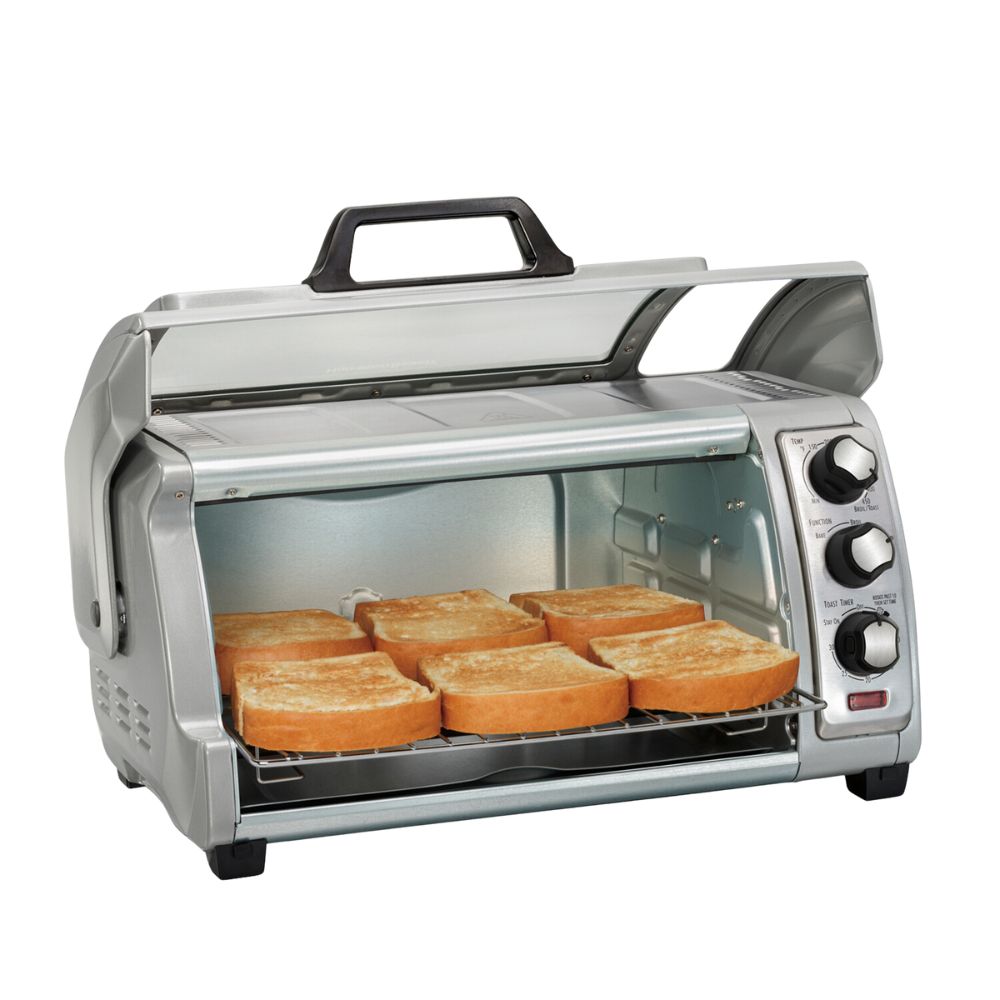 Hamilton Beach® Horno Tostador de 6 Rebanadas Easy Reach™ Plata