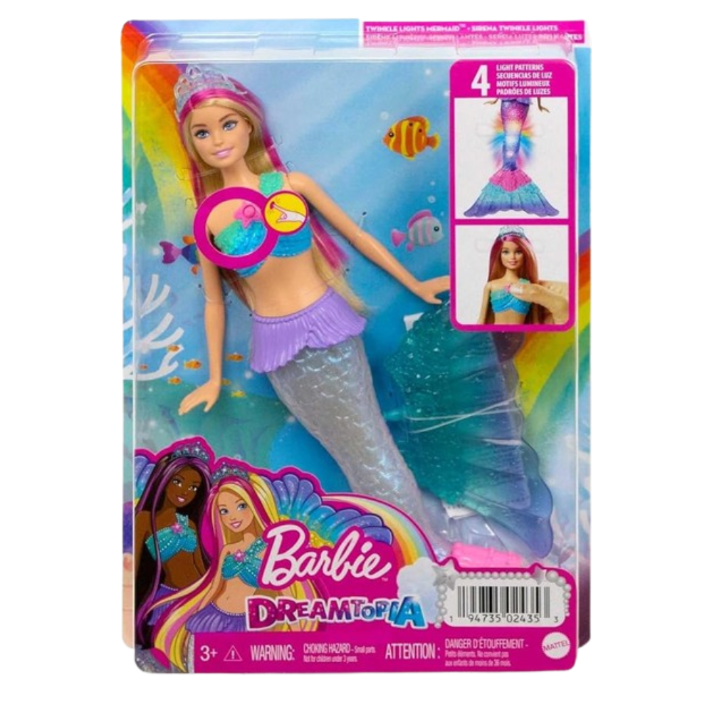 Barbie Dreamtopia Sirena con Luces Brillantes 3+