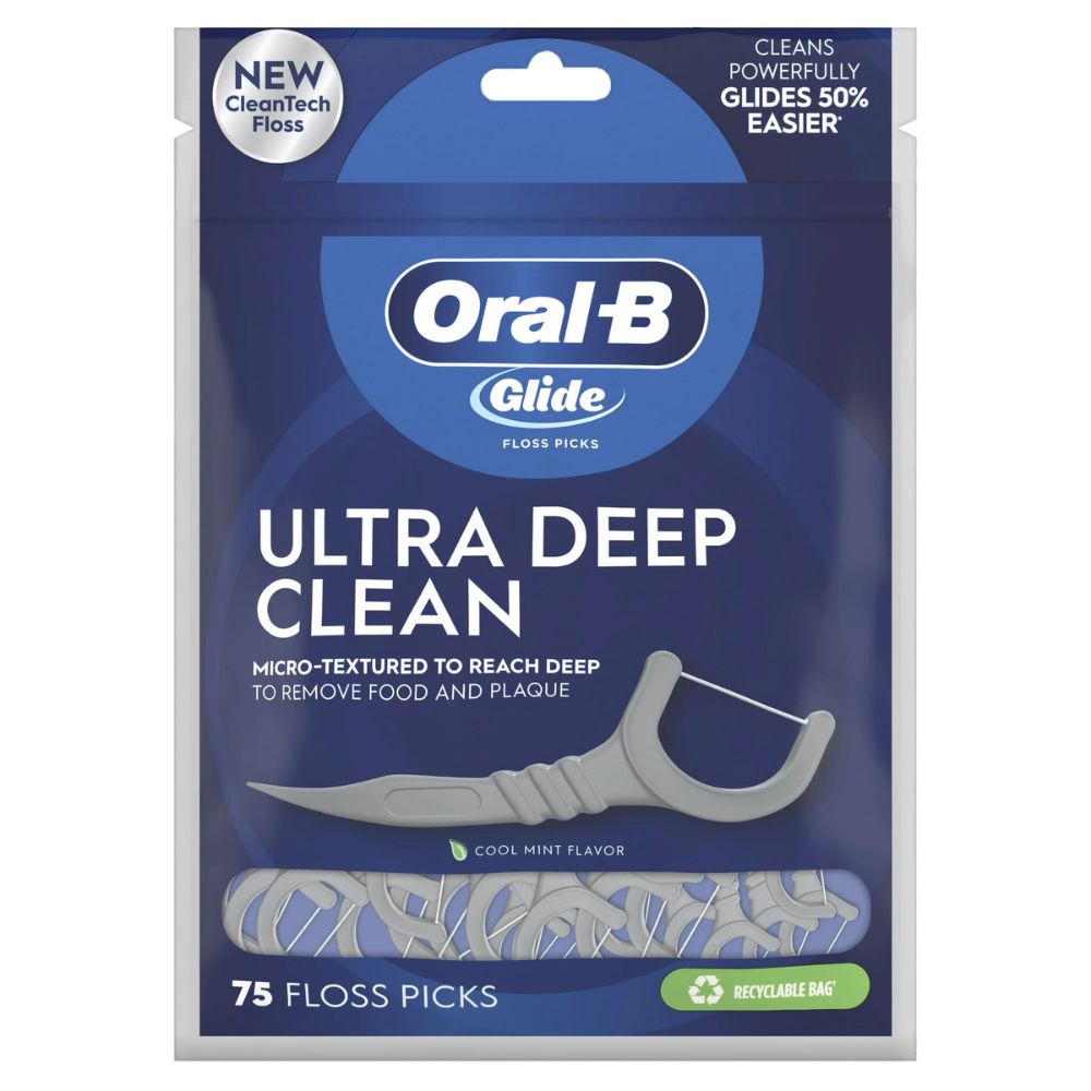 Oral B Ultra Deep Clean 75 Floss Picks