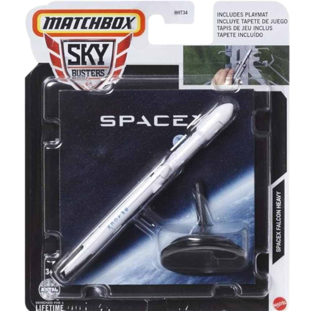 Matchbox Sky Busters Spacex Falcon Heavy 3+