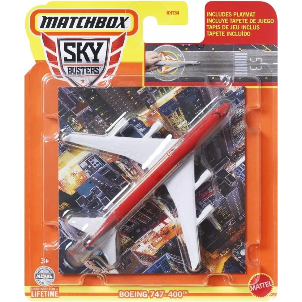 Matchbox Sky Busters Boeing 747-400 3+