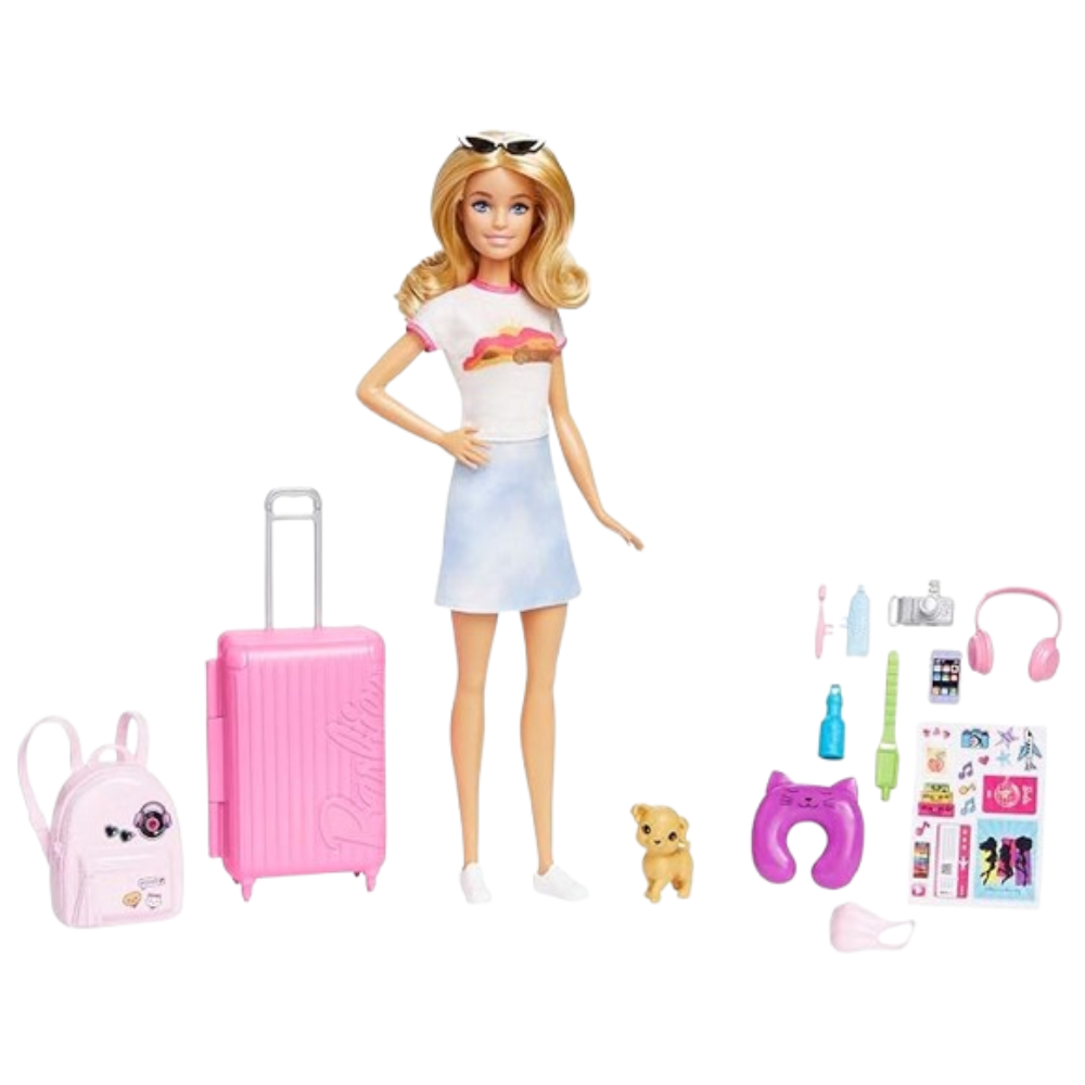 Barbie Vamonos de Viaje a Malibu Muñeca y Accesorios