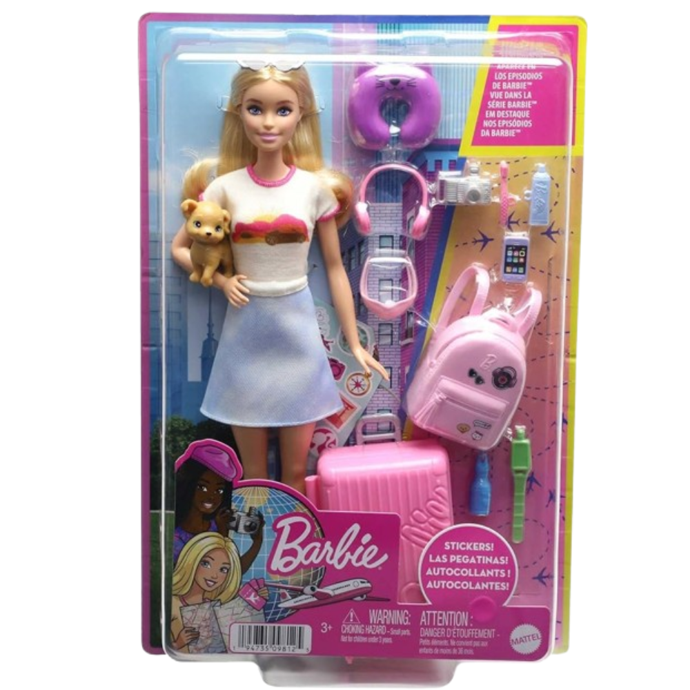 Barbie Vamonos de Viaje a Malibu Muñeca y Accesorios