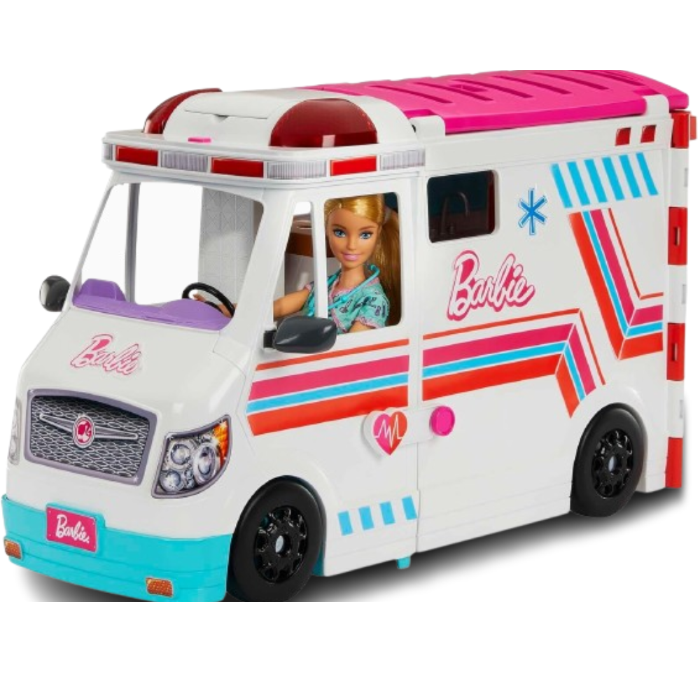 Barbie Clinica de Cuidados Coche Medico +20 Accesorios 3+