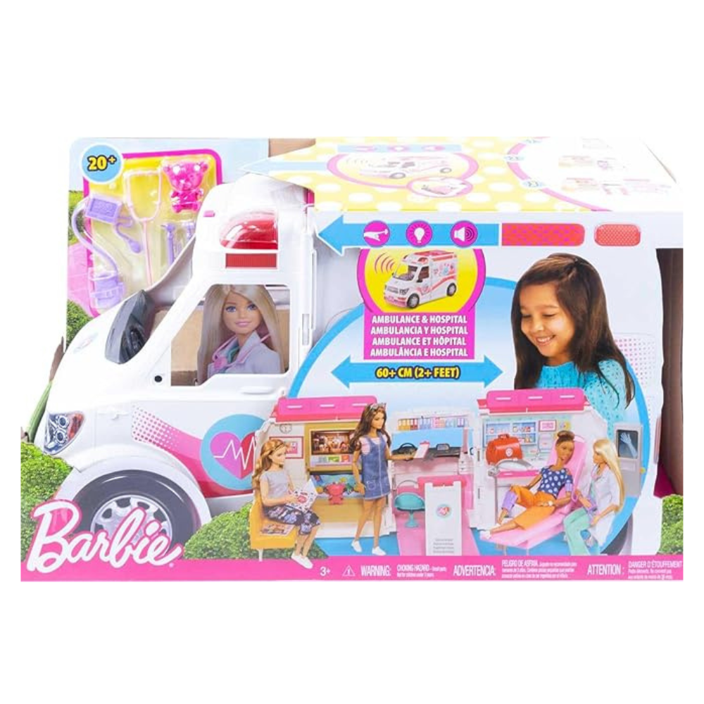 Barbie Clinica de Cuidados Coche Medico +20 Accesorios 3+