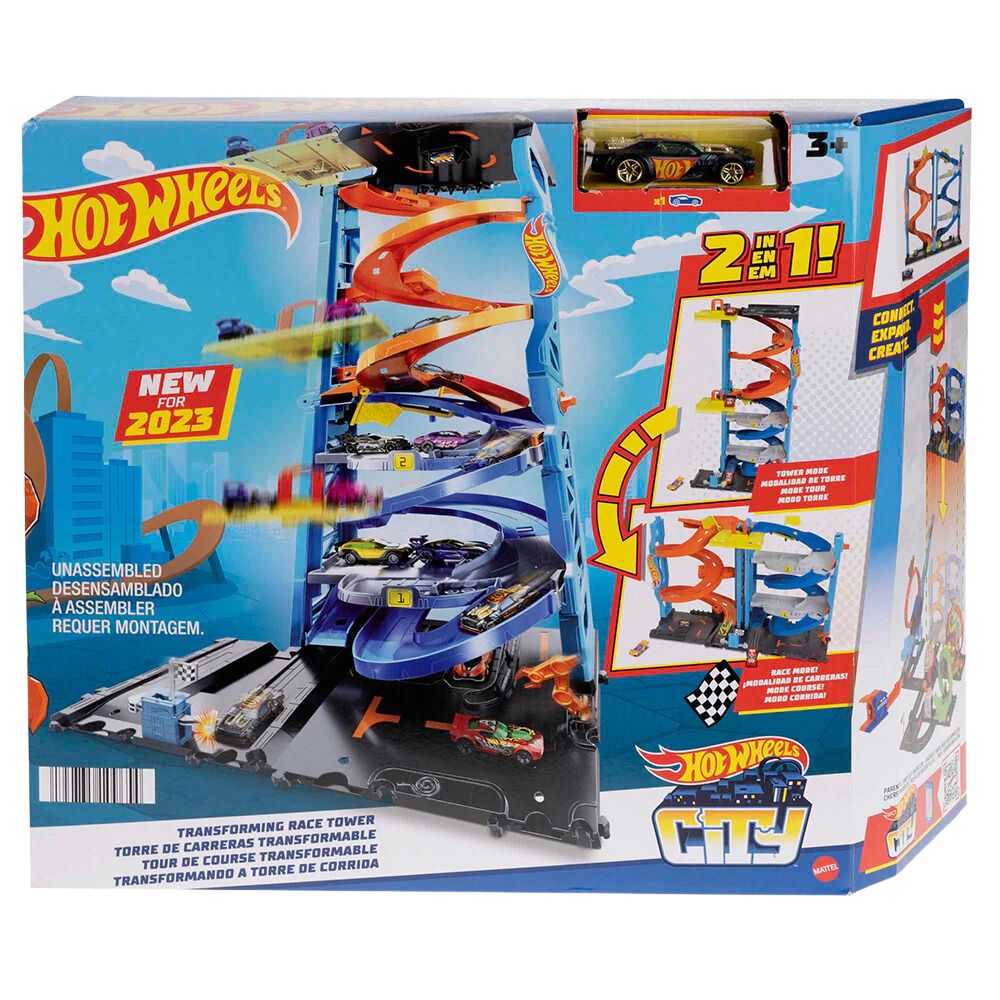 Hot Wheels Transforming Race Tower 2 en 1