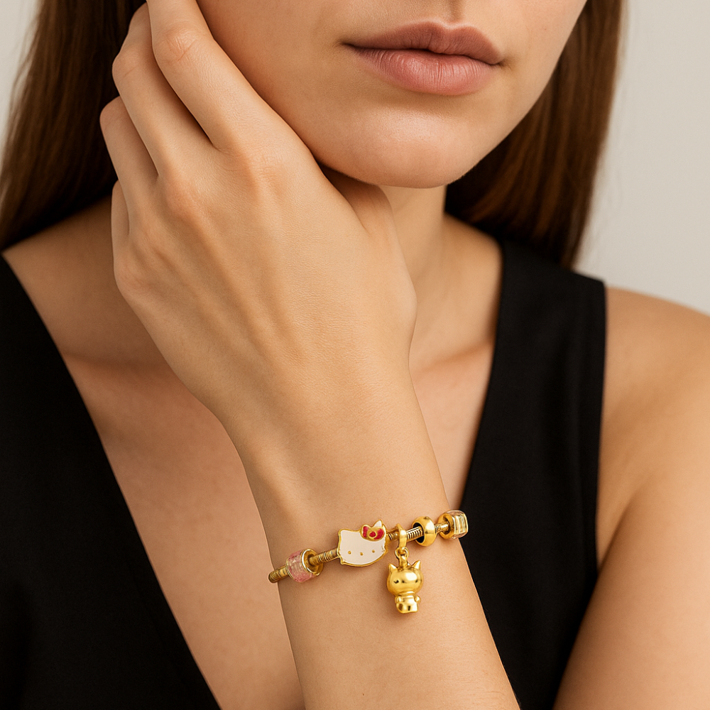 Hello Kitty Pulsera con Dijes