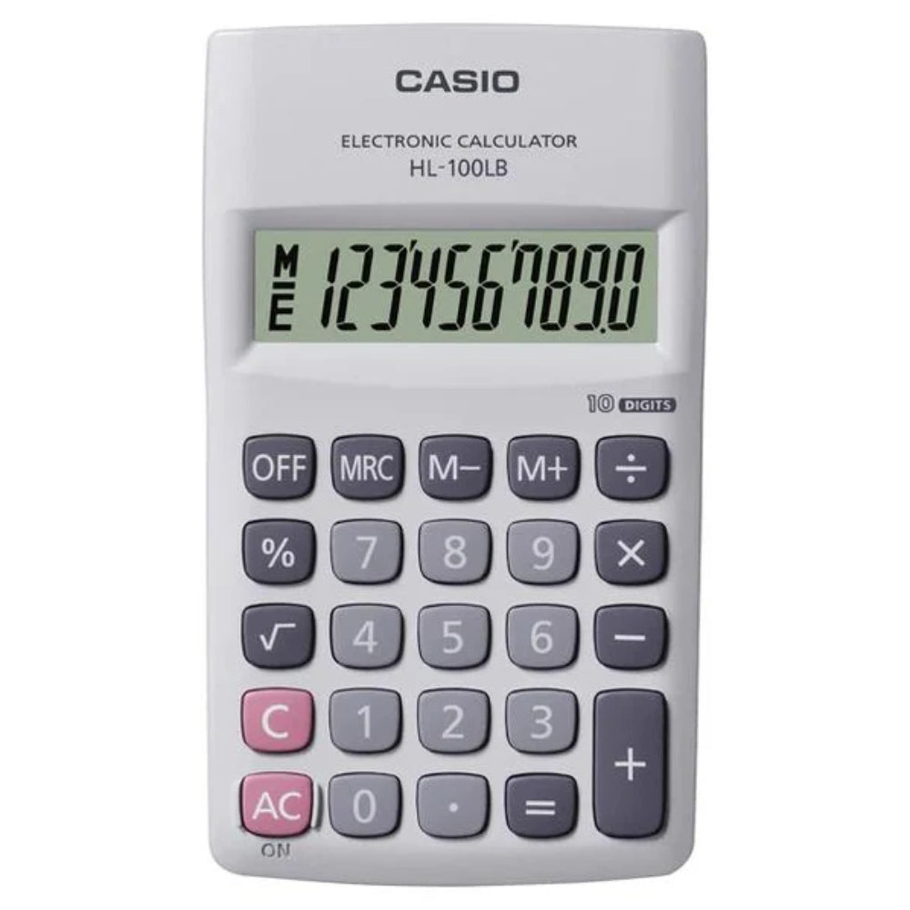 Casio Calculadora Portatil White HL-100LB