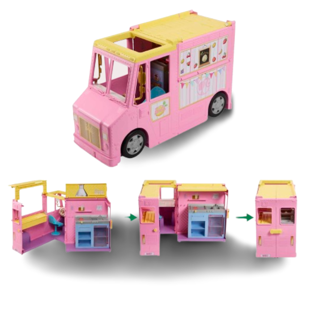 Barbie Lemonade Truck 20 Piezas +3