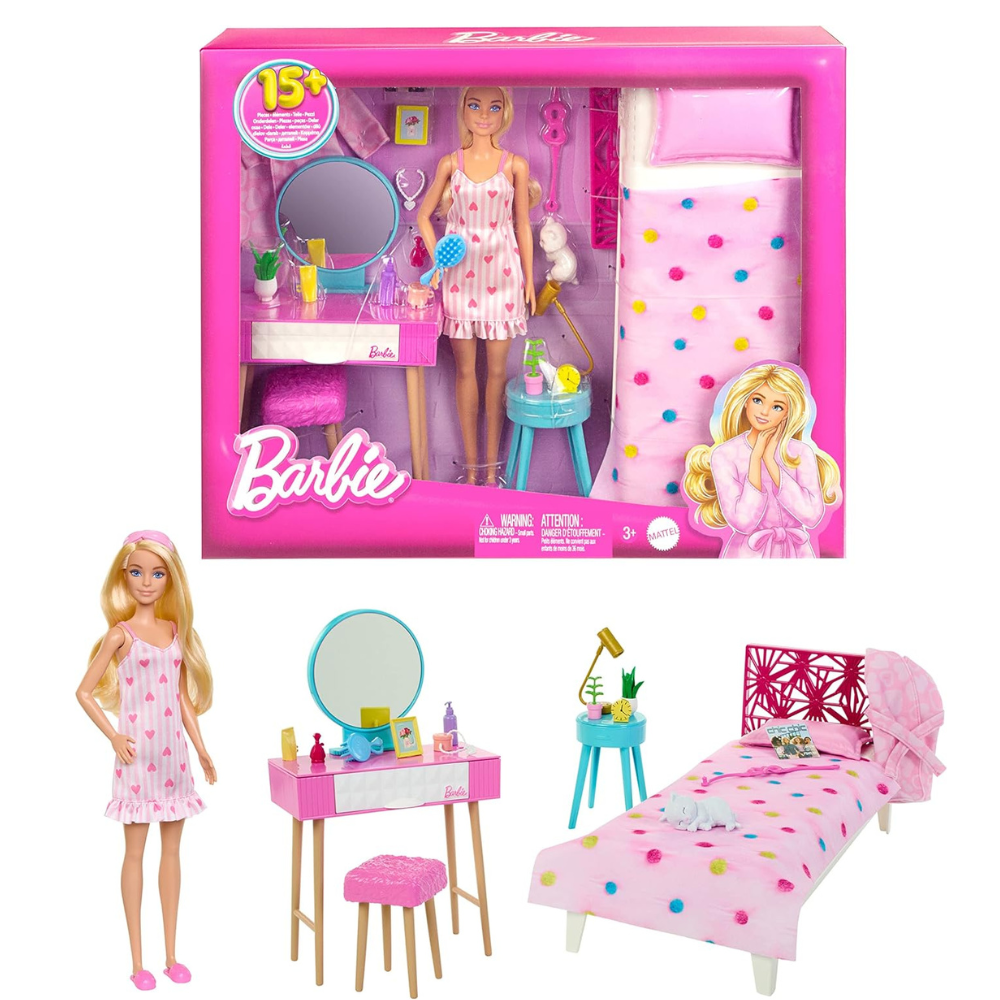 Barbie La Pelicula Muñeca y Dormitorio Playset 3+