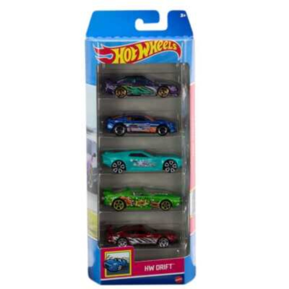 Hot Wheels Pack de 5 Carritos 12 Modelos Variados