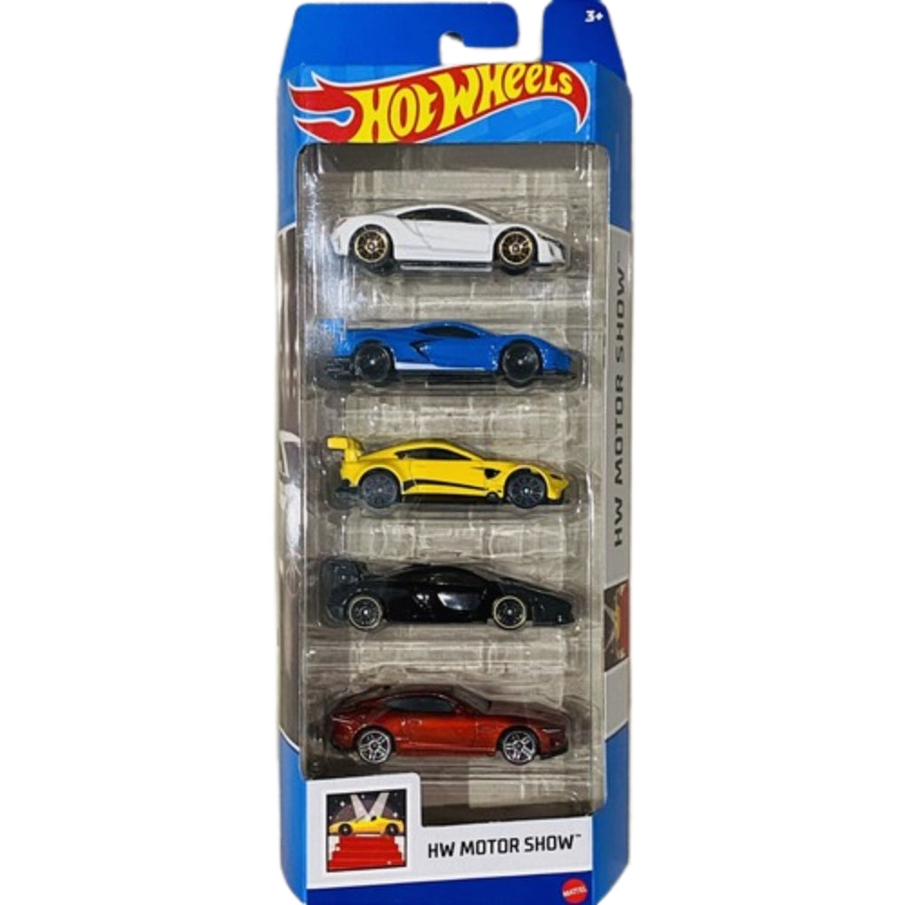 Hot Wheels Pack de 5 Carritos 12 Modelos Variados