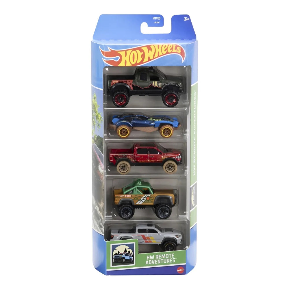 Hot Wheels Pack de 5 Carritos 12 Modelos Variados