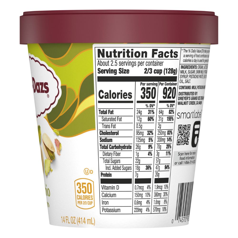 Helado Haagen Dazs Pistachio 414ml