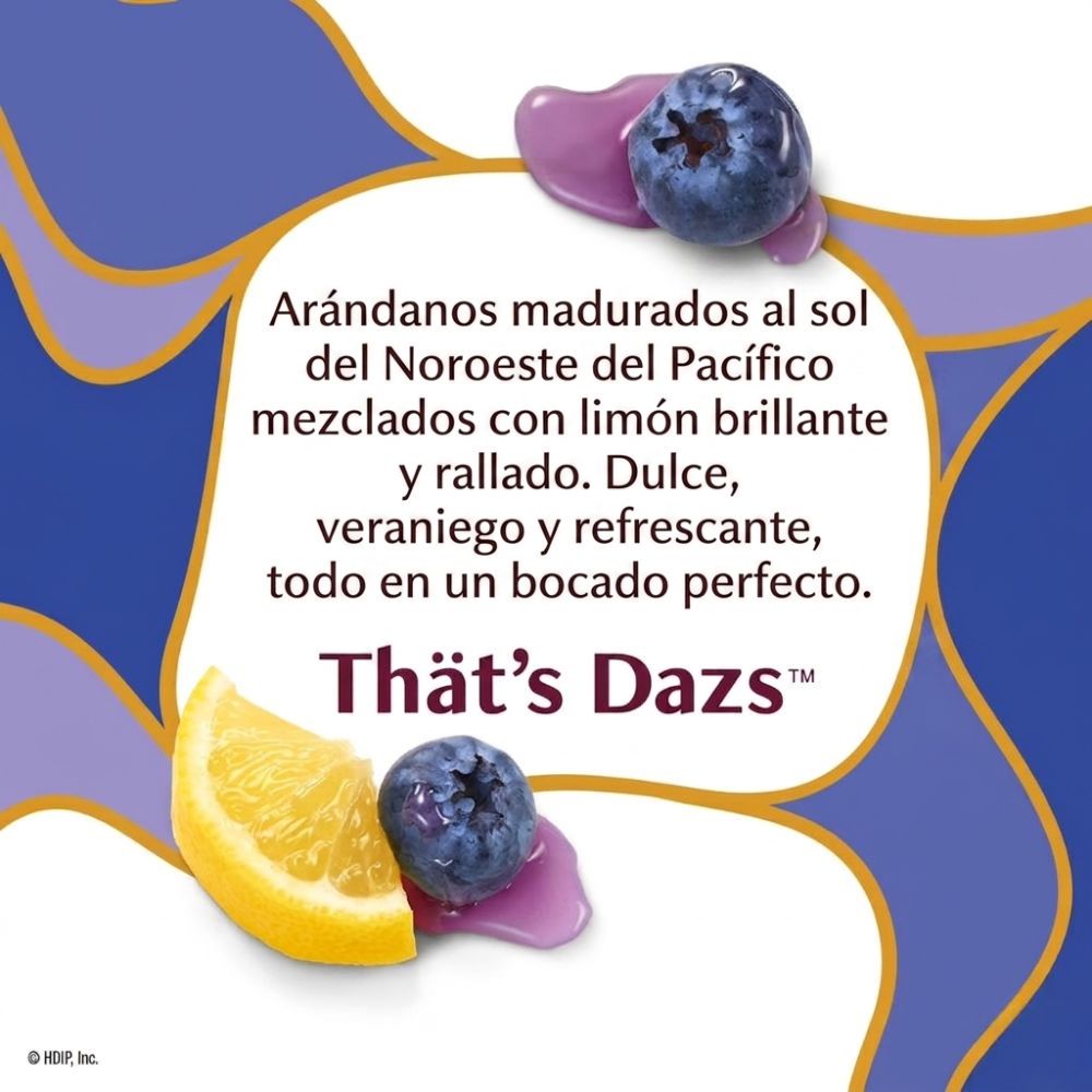 Helado Haagen-Dazs Sorbet Summer Blueberry & Lemon 414ml