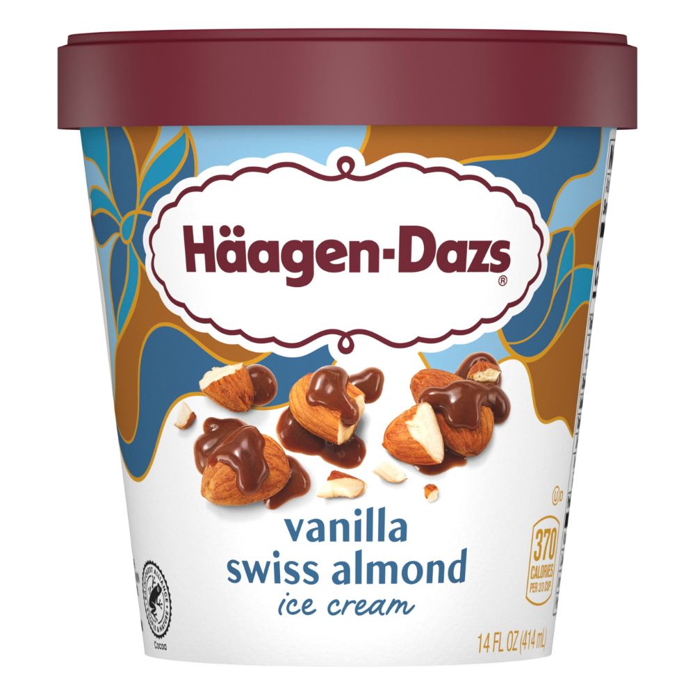 Helado Haagen Dazs Vanilla Swiss Almond 414ml