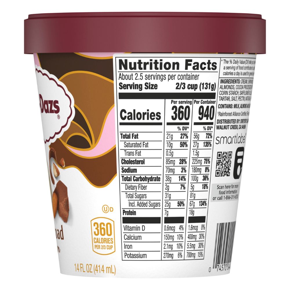 Helado Häagen Dazs Rocky Road 414ml