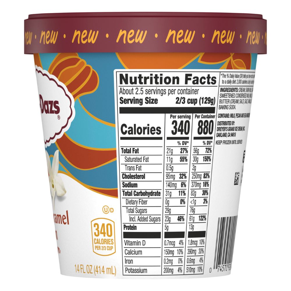 Helado Haagen Dazs Vanilla Caramel Pecan 414ml