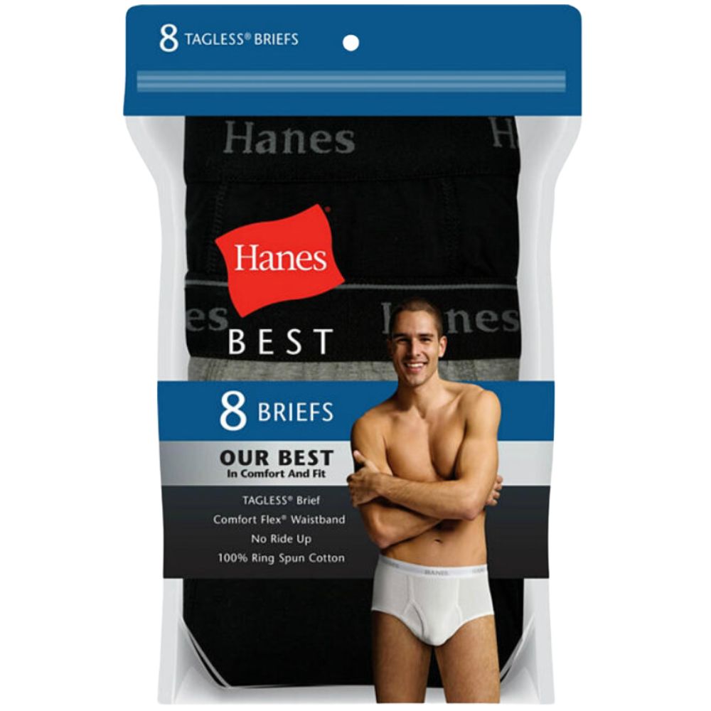 Hanes Ropa Interior 8 Unidades Tonos Azules