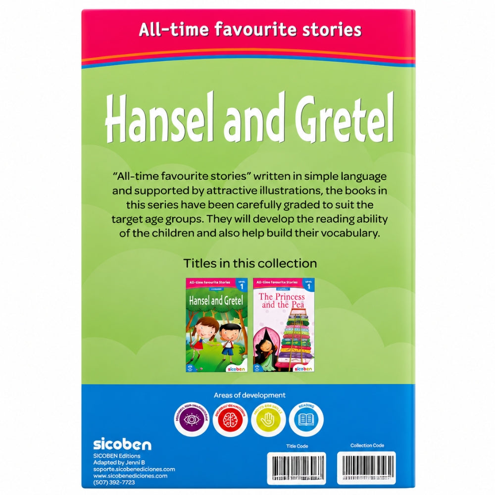 Sicoben "Hansel and Gretel" Coleccion All-Time Favourite Stories Level 1 5+