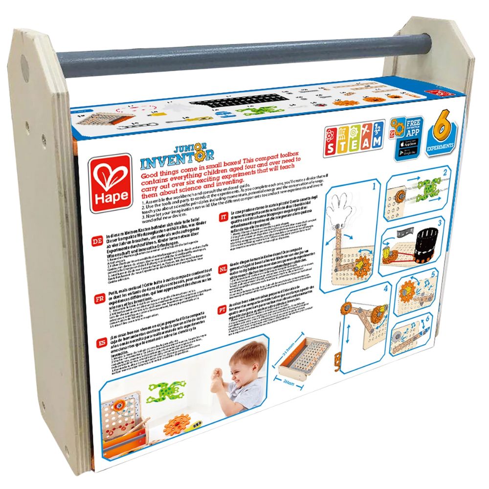 Hape Sciense Experiment Toolbox 32 piezas 4+