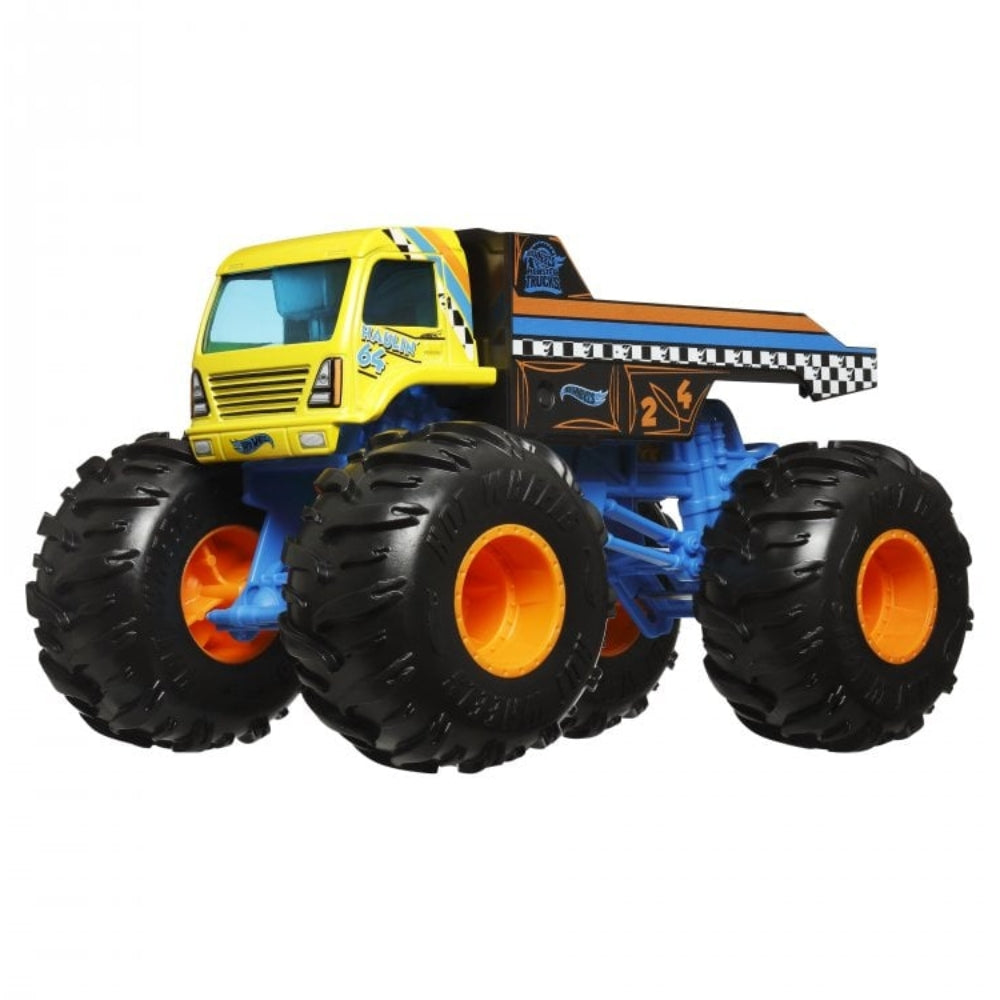 Hot Wheels Monster Trucks Oversized 1:24 Scale Metal Die-Cast Toy Truck (Haulin 64)