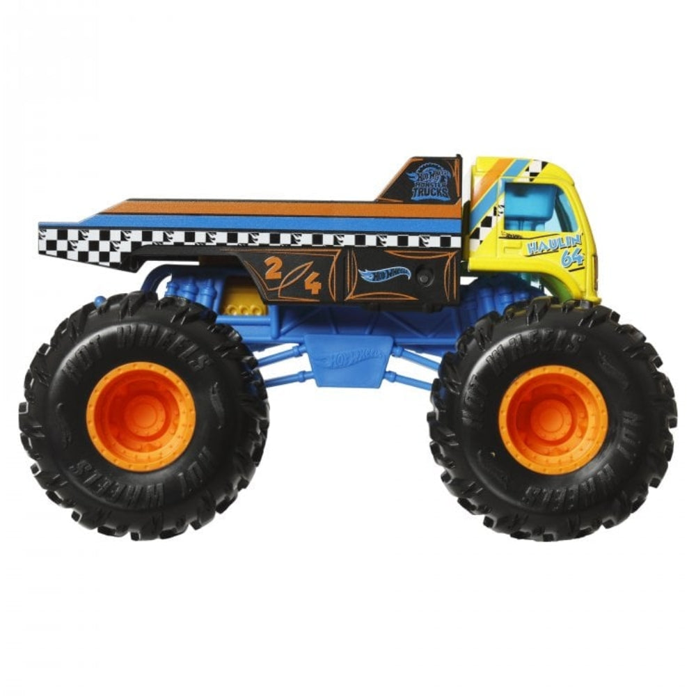 Hot Wheels Monster Trucks Oversized 1:24 Scale Metal Die-Cast Toy Truck (Haulin 64)