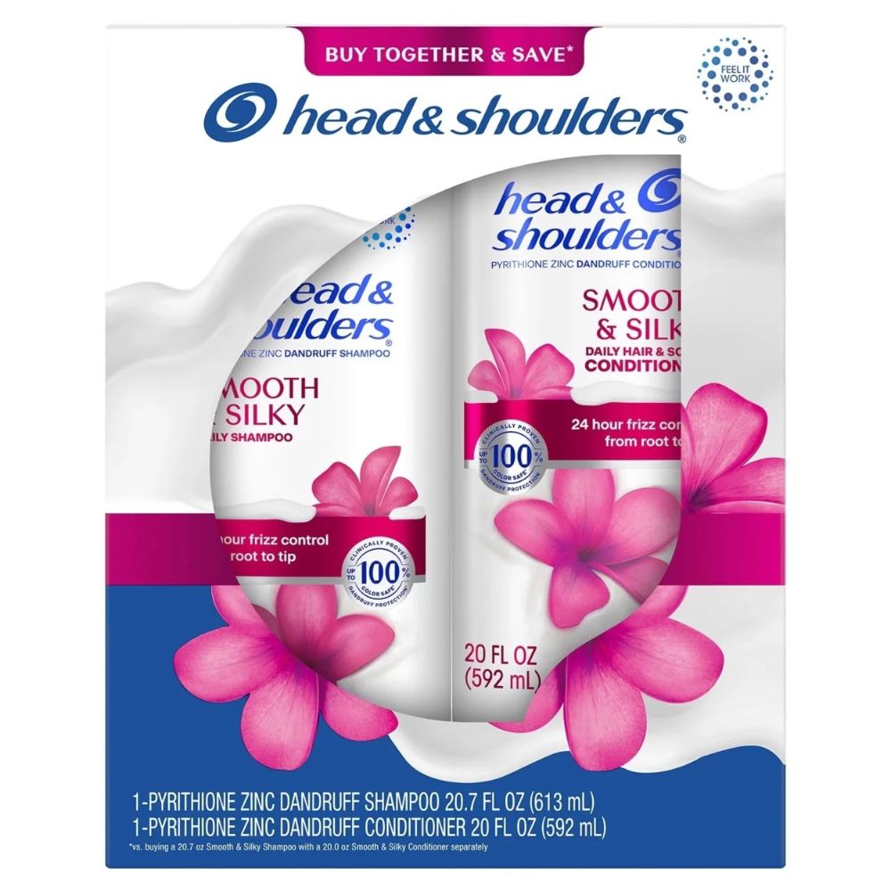 Head & Shoulders Shampoo + Conditioner Smooth and Silky 2Und