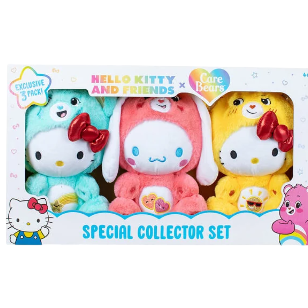 Hello Kitty and Friends x Care Bears Special Collector Set Excluusive 3 Pack