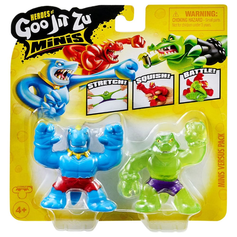Heroes Of Goo Jit Zu Minis Tyro Vs Rock Jaw 6cm 4+