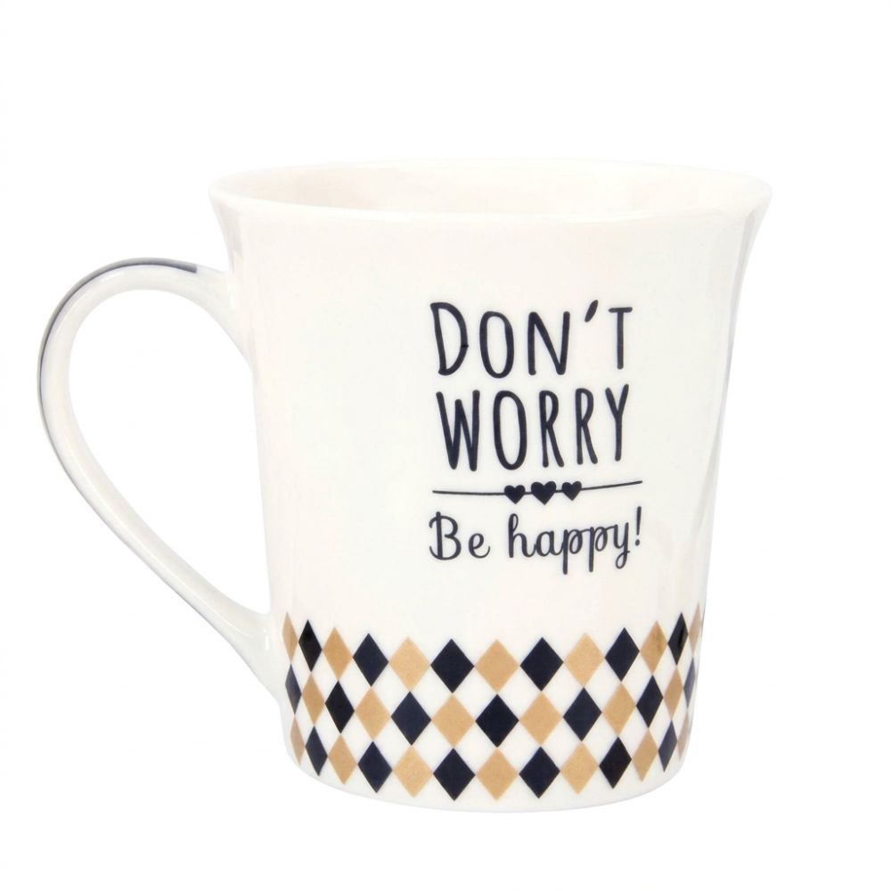 Home Basics Mug Con Citas Motivacionales 355ml 1Und